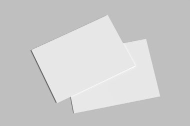 A6 Minimalist Kartpostal Boş Model