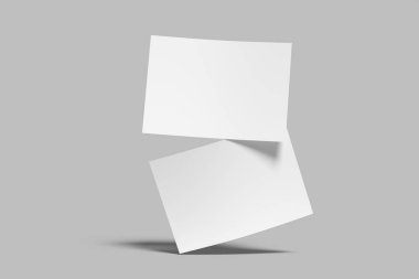 A6 Minimalist Kartpostal Boş Model