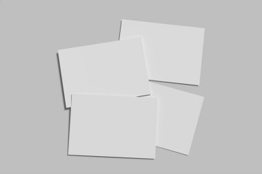 A6 Minimalist Kartpostal Boş Model