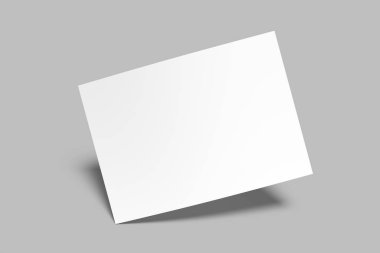 A6 Minimalist Kartpostal Boş Model