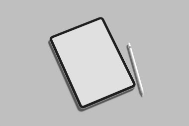tablet ekranı boş maketi