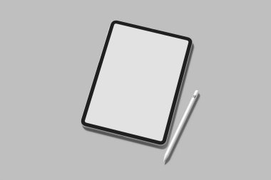 tablet ekranı boş maketi