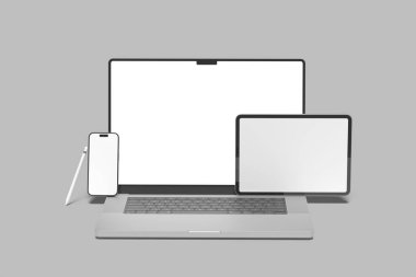 Laptop ekranı boş gerçekçi model