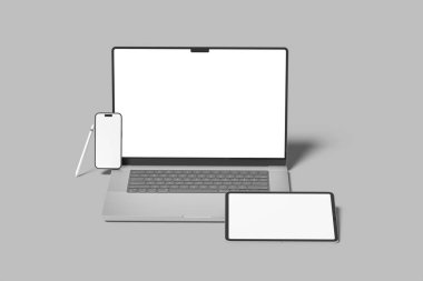 Laptop ekranı boş gerçekçi model