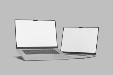 Laptop ekranı boş gerçekçi model