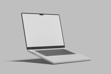 Laptop ekranı boş gerçekçi model