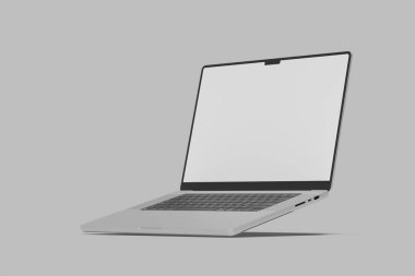 Laptop ekranı boş gerçekçi model
