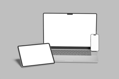 Laptop ekranı boş gerçekçi model