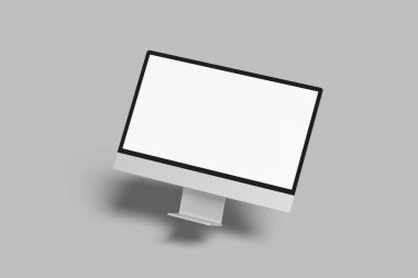masaüstü monitörü boş ekran maketi