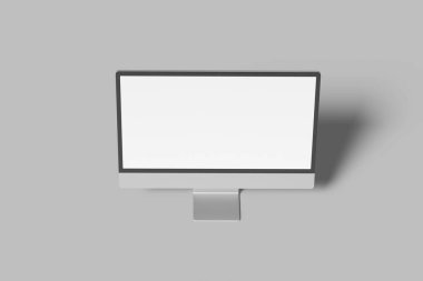 masaüstü monitörü boş ekran maketi