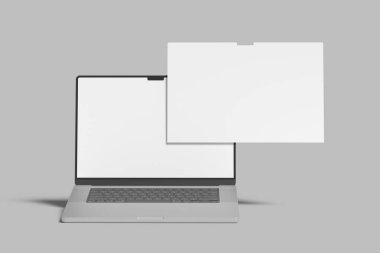 Laptop Ekran Web Sitesi Boş Model Yukarı