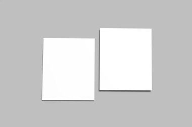 Boş polaroid fotoğraf çerçevesi yumuşak gölgeler ve selobant beyaz kağıt arkaplan üzerinde izole grafik tasarımcılar sunumlar, portföyler için şablon olarak