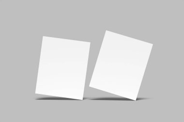 Boş polaroid fotoğraf çerçevesi yumuşak gölgeler ve selobant beyaz kağıt arkaplan üzerinde izole grafik tasarımcılar sunumlar, portföyler için şablon olarak