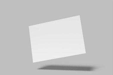 A4 peyzaj Flyer Boş Model