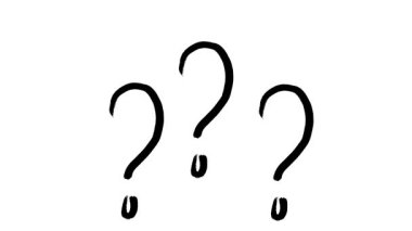 Karalanmış karalama soru işareti hareketi.