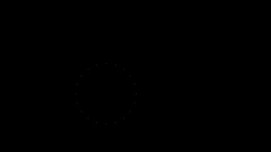 Havai fişekler ve daire efektlerden sonra patlar, Sonraki Efektler 'deki Çember Patlama Grafikleri ortaya çıkar, çizgi, parlak, patlama siyah ekran arka planında. Renkli animasyon 4K video