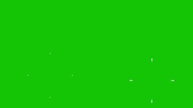 4set Sparkle yıldızları yeşil ekran arka planında yanıp sönen animasyon. 2d çizgi film animasyonu, beyaz çizgi film, düz, vektör, karalama tarzı yıldızlar için parıldayan ve parıldayan yıldız hareketi grafik efektleri