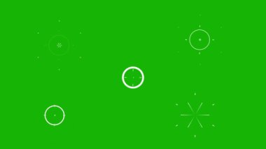 Yeşil Ekran arka planında 4set paket daire patlamaları ve kıvılcım animasyonu. Çember Patlama Hareketi Efektlerinden sonra çizgi animasyon çizgisi, parlak, patlama yıldızı şeridi, baloncuk.