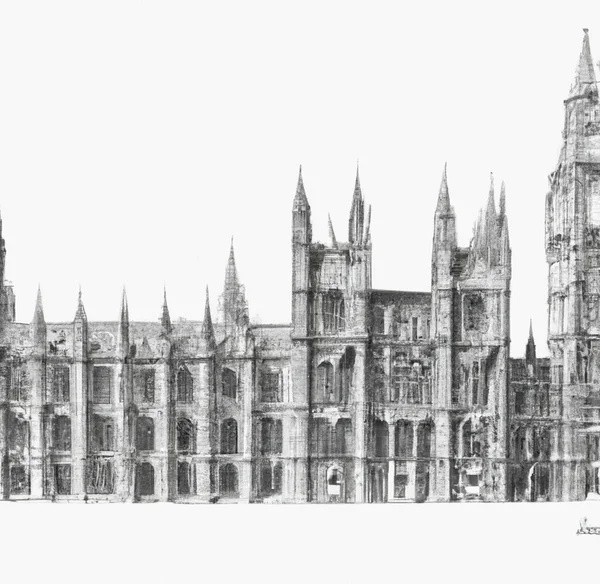 Illustration Palace Westminster Лицензионные Стоковые Фото