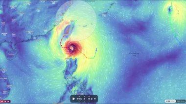 01 / 10 / 2024: Canlı uydu kullanıcısı Tayvan yakınlarındaki Typhoon Julian 'a yaklaşıyor 