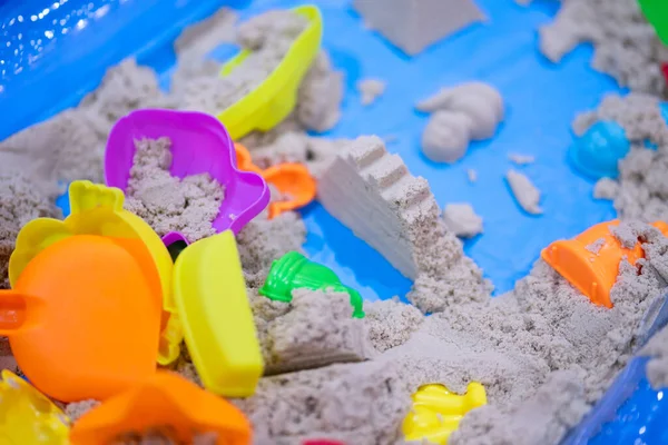 Areia Para Crianças Brincarem Divertirem Criando — Fotografia de Stock