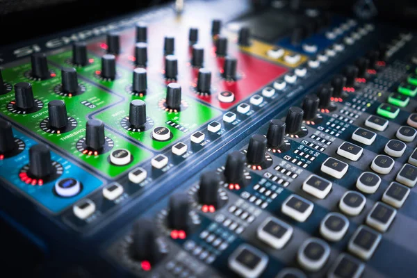 Sound Control Panel Control Room Controls Sound Concert — Stock Photo, Image