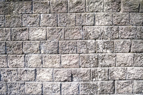 Der Horizontale Querschnitt Der Natursteinmauer Oder Der Alten Steinoberfläche Ist — Stockfoto
