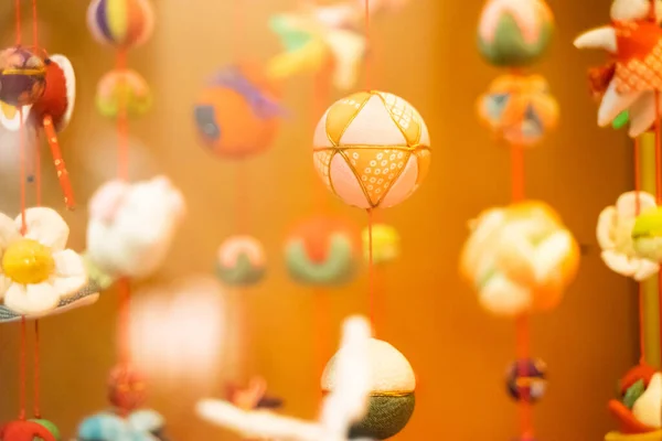 Baby crib mobile, toys above the crib Hang soft colorful balls for children.
