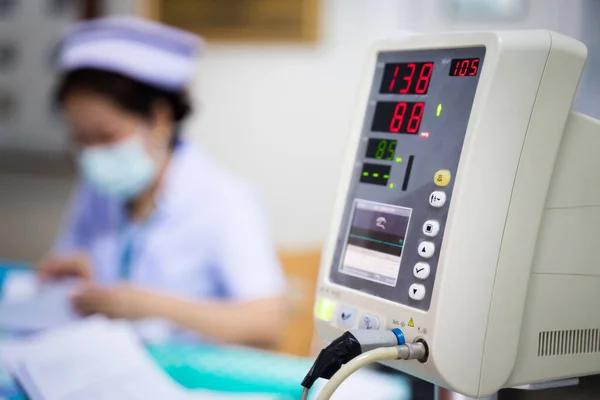 Monitorování Tepové Frekvence Monitoringu Krevního Tlaku Zdravotní Péče Lékařské Koncepce — Stock fotografie