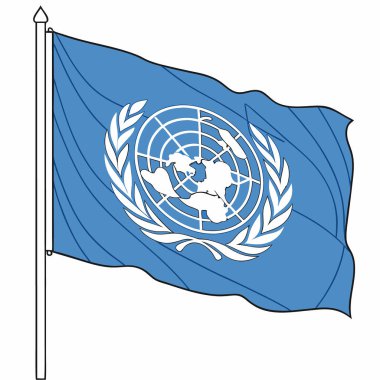 dünya bayrağı, vektör illüstrasyonu