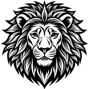Aslan logosunu görmeniz gerekir. Vektör çizim