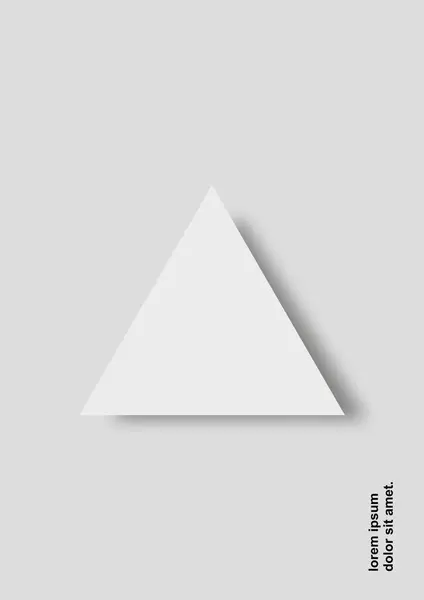 üçgen simgesi, vektör illüstrasyonu, düz tasarım biçimi