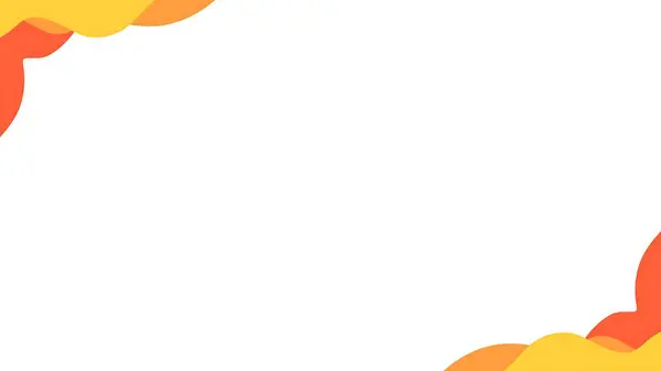 Soyut Turuncu ve Sarı Dalga Çerçeve Tasarımı
