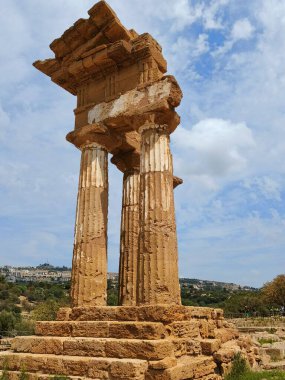 Agrigento Vadisindeki Antik Tapınak 