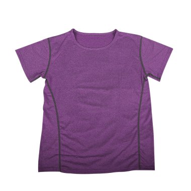 Women's dark purple short-sleeved sports t-shirt clipart