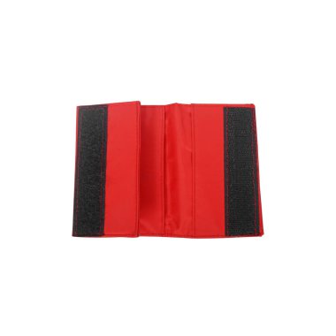 Su geçirmez seyahat edilebilir cüzdan beyaz arka planda izole