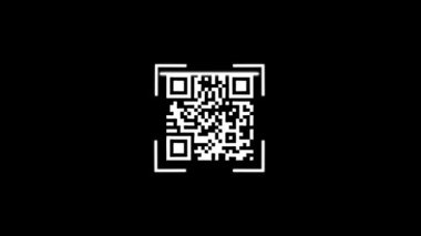 QR kod tarama simgesi. vektör düz simgesi
