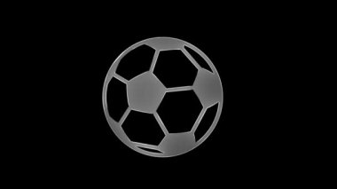 futbol topu siyah arkaplanda