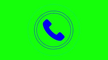 Telefon çağrısının basit gradyan simge vektörü