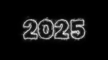 Mutlu yıllar 2025 - 3D yorumlama metni