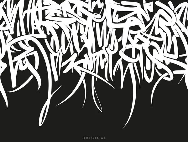 Abstrakta Sömlösa Mönsterdekorationer Grunge Text Print För Textil Banner Royaltyfria illustrationer