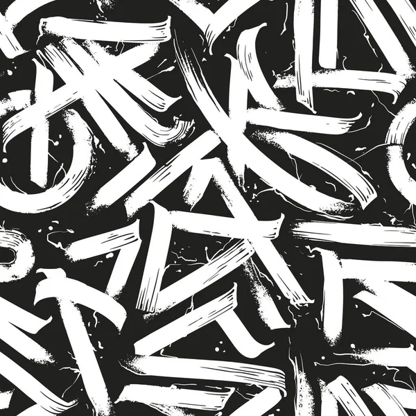 Modèle Abstrait Sans Couture Ornements Calligraphiques Courbes Graffiti Illustrations De Stock Libres De Droits