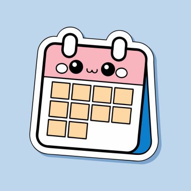 Sevimli Tasarımla Kawaii Ofis Takvimi