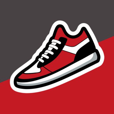 Ayrıntılı Bağcıkları ve Çıkartma Efekti İçin Cesur Kenarlığı olan Moda Spor Yapıştırıcısı