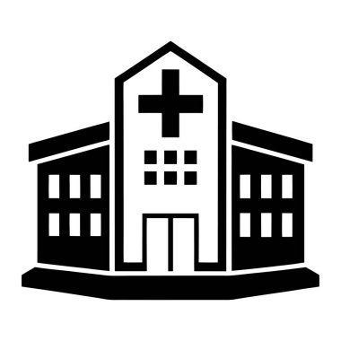 Hastane Simgesi: Hastaneler, Klinikler, Sağlık Uygulamaları, Web siteleri ve Tıbbi Tasarımlar için Yüksek Kalite Simgeleri