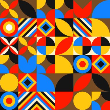 Geometrik Soyut Desen Koleksiyonu - Arkaplan, Yazdırma ve Dijital Sanat için Renkli ve Modern Vektör Tasarımları