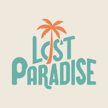 Kayıp Cennet Tropikal Macera Tipografisi