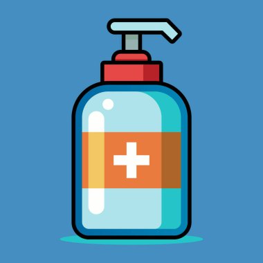 Temizlik Vektörü Etiketi Temizleyici Sabun Şişe Grafiği