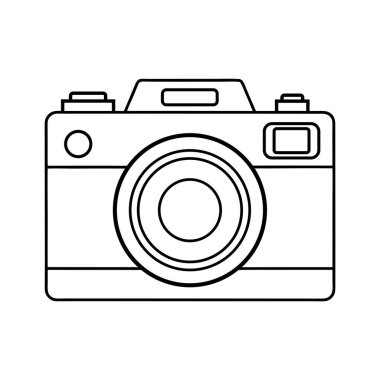 Minimalist Vintage Kamera Tasarımı Detaylı Mercek ve Klasik Retro Estetik