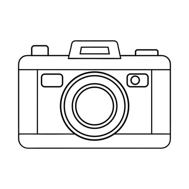 Klasik Lens ve Minimalist Estetik ile Retro Kamera Tasviri